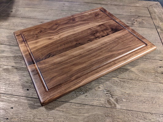 Handmade Edge Grain Wood Cutting Board, 1.25 Inches Thick